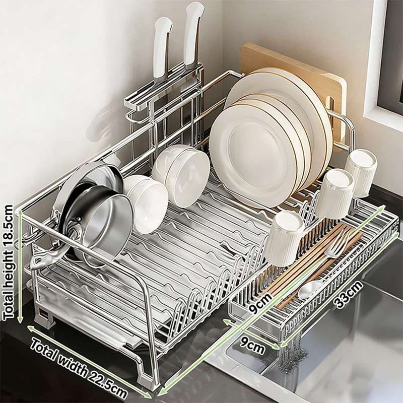 Walang-Assembly Stainless Steel Dish Rack | Mga Benepisyo sa Pakyawan