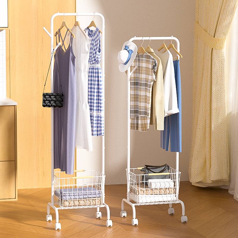 Portable Floor Standing Clothes Drying Rack | Iron Powder Coated, Multi Zone na Imbakan ng Damit