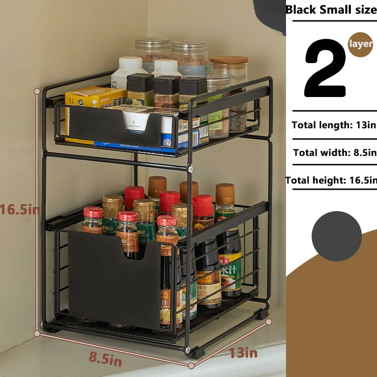 Dual-Tier Multifunctional Kitchen Organizer