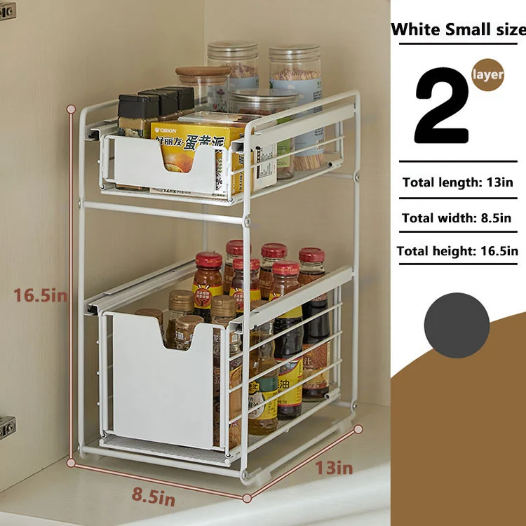 Dual-Tier Multifunctional Kitchen Organizer