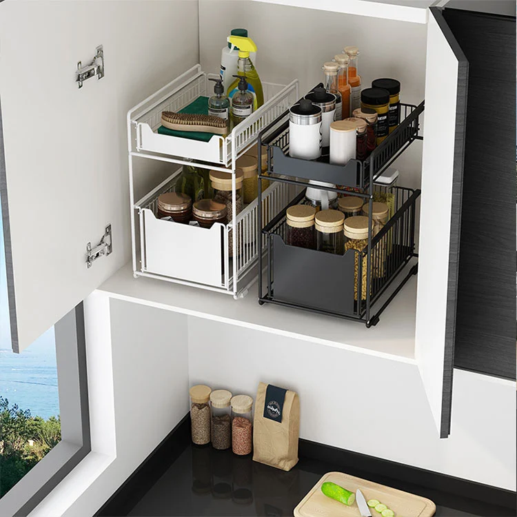 Dual-Tier Multifunctional Kitchen Organizer