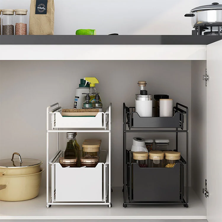 Dual-Tier Multifunctional Kitchen Organizer
