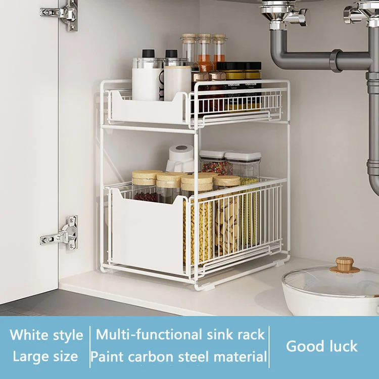 Dual-Tier Multifunctional Kitchen Organizer