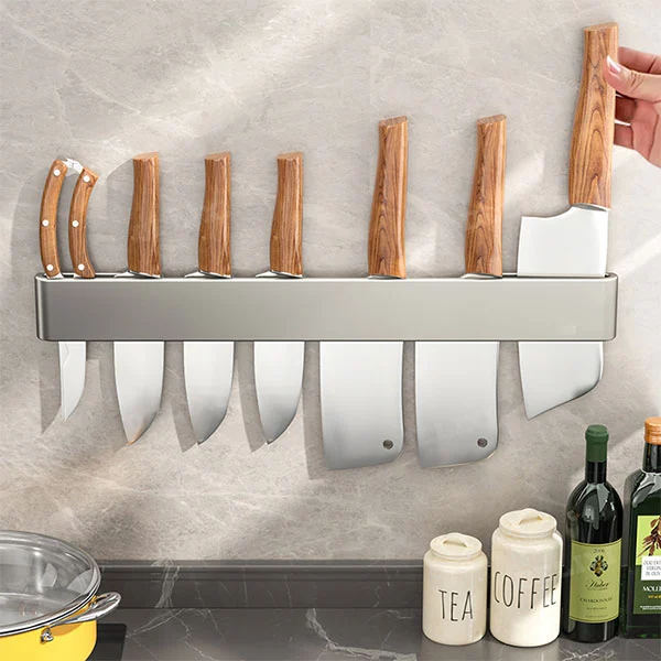 Magnetic Wall Mounted Knife Rack Magnetic Wall Mounted Knife Rack