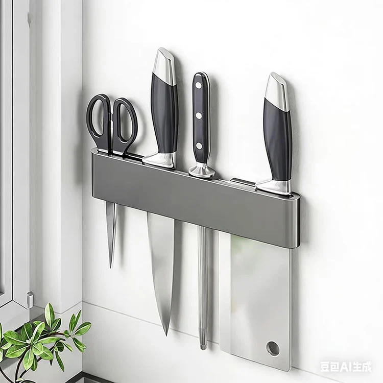 Magnetic Wall-Mounted Knife Rack