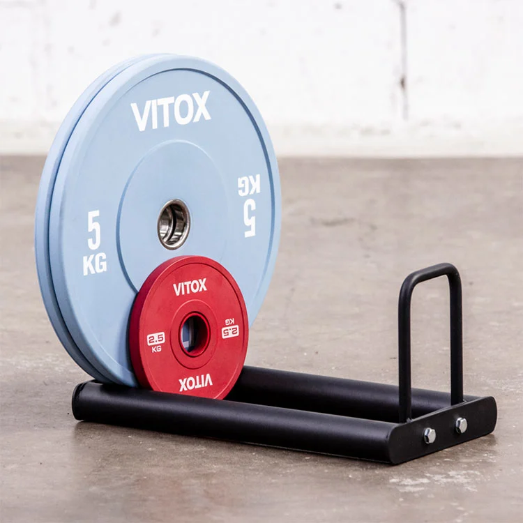 Metal Mobile Barbell Plate Storage at Display Rack