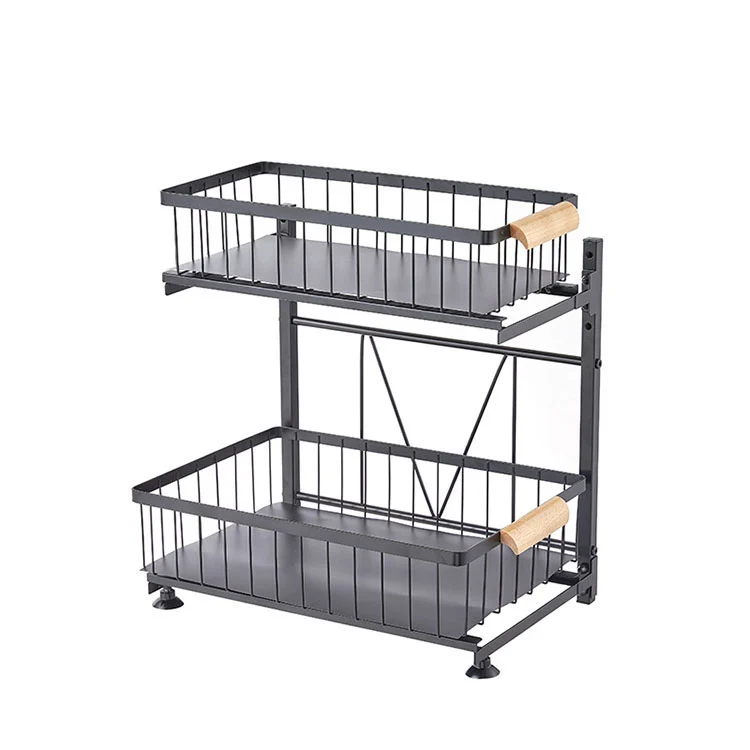 Metal Pull-Out Cutlery Organizer para sa Gabinete