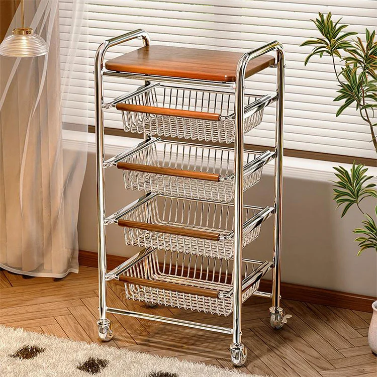 Multi-layer na Metal Storage Trolley Multi-layer na Metal Storage Trolley
