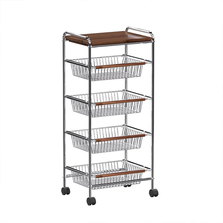 Multi-layer na Metal Storage Trolley