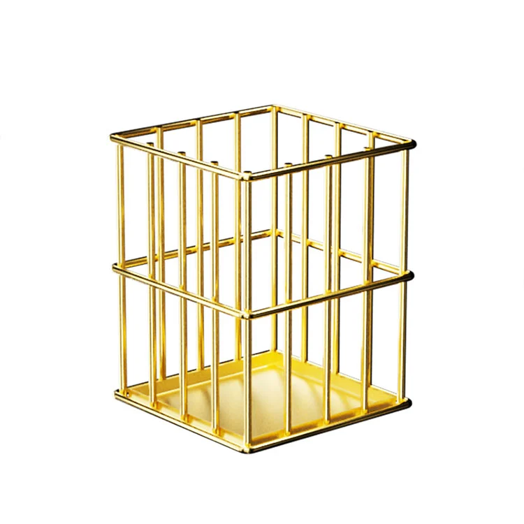 Opisina ng Mesa Metal Pen Holder
