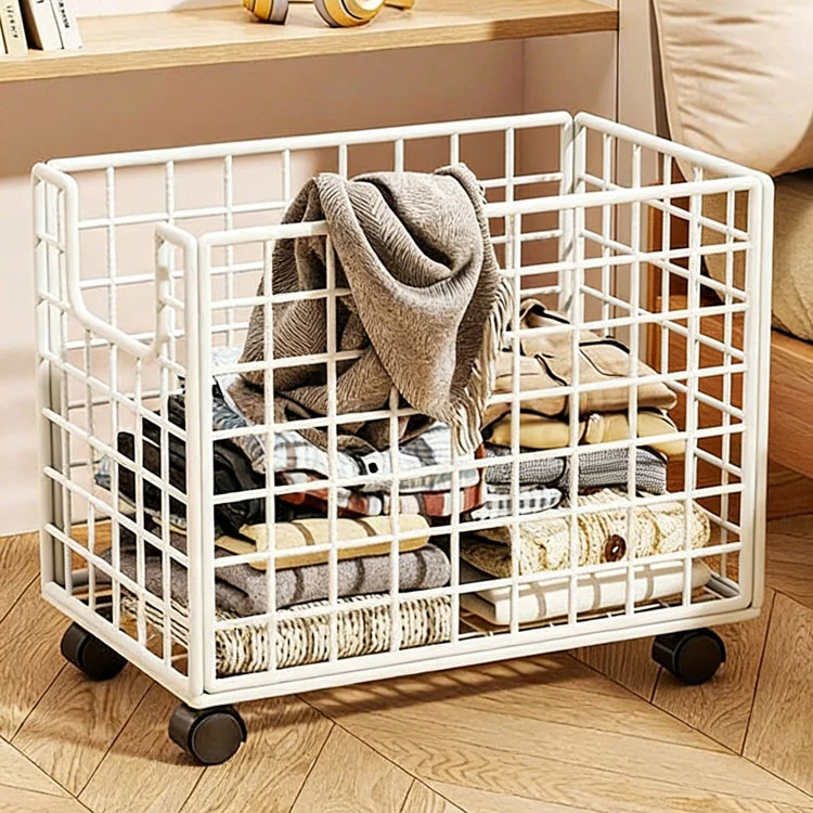Portable Grid Laundry Basket