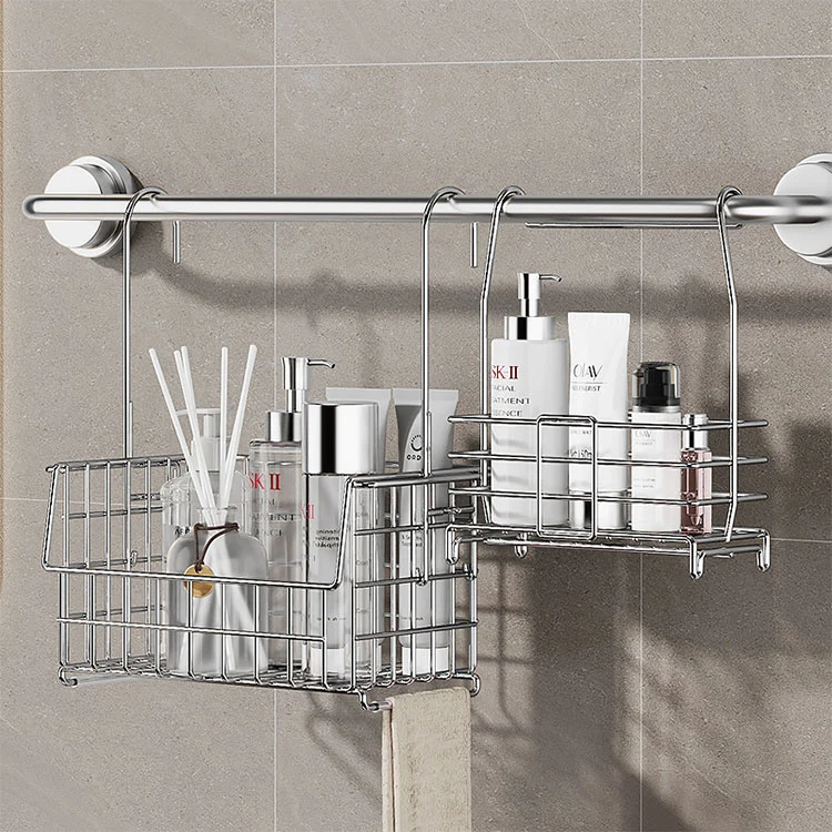 Naaalis na Hindi kinakalawang na Asero sa Banyo Accessory Rack Naaalis na Hindi kinakalawang na Asero sa Banyo Accessory Rack
