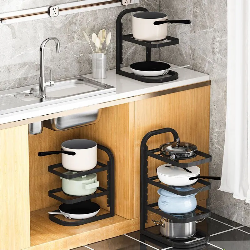 Under-sink Multi-layer Pot at Pan Storage Rack Under-sink Multi-layer Pot at Pan Storage Rack